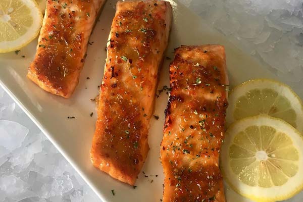 seafood takeout quincy ma - teriyaki glazed salmon