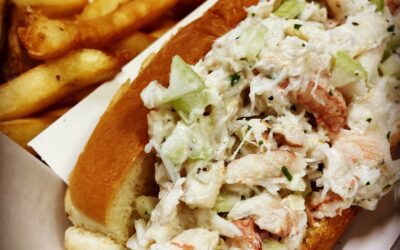 Our Maine Crabmeat Salad roll is back for the month of May. Made with  percent real Jonah Crab 🦀. Enjoy one before they’re gone!