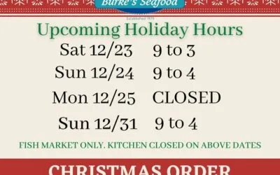 Last Call for Holiday Orders  Our order deadline is Wednesday 12/20. Give us a call or stop in Tuesday or Wednesday to place your order  Yes, we are Sunday 12/24 9am to 4pm